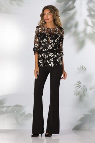 Salopeta MBG neagra cu dantela